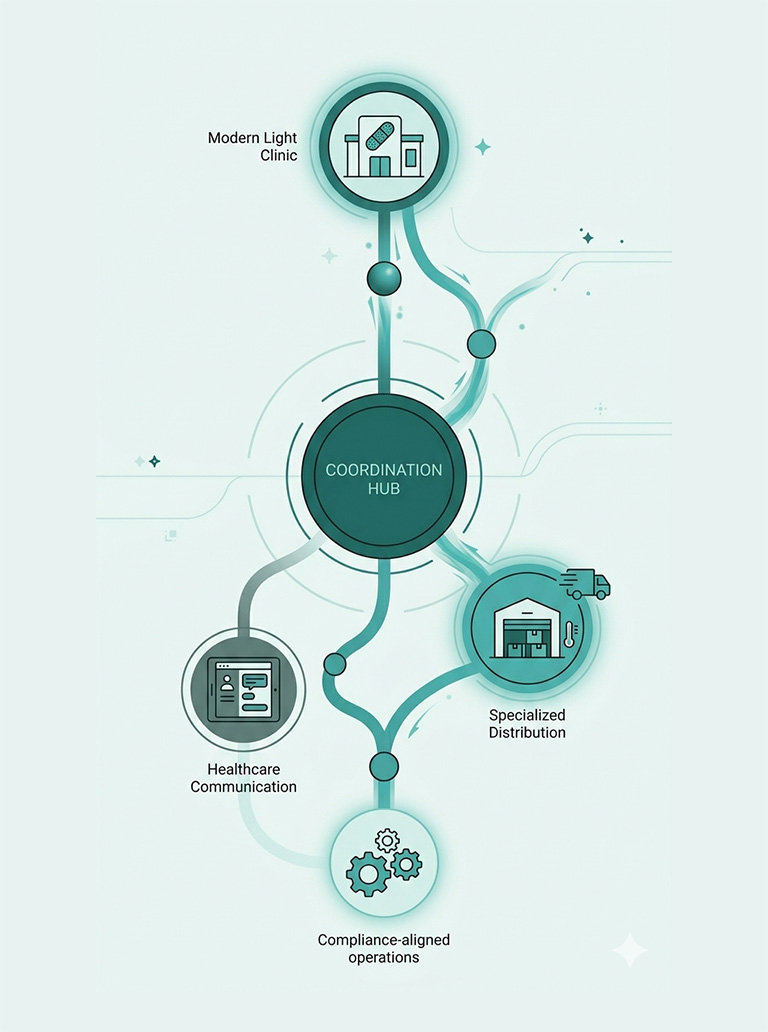 BioMerge team supporting healthcare distribution